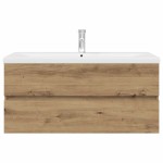 vidaXL Dulap pentru chiuvetă cu chiuvetă încorporată și robinet