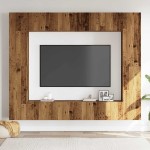 vidaXL Set dulap TV 8 piese montat pe perete lemn vechi lemn prelucrat vidaXL Set dulap TV 8 piese montat pe perete lemn vechi lemn prelucrat