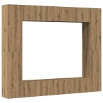 vidaXL Set dulap TV 8 piese montat pe perete Stejar artizanal vidaXL Set dulap TV 8 piese montat pe perete Stejar artizanal