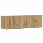 vidaXL Dulapuri TV montate pe perete 3 buc Stejar Artisan PAL