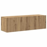 vidaXL Set dulap TV 7 piese montat pe perete Stejar artizanal vidaXL Set dulap TV 7 piese montat pe perete Stejar artizanal
