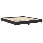 vidaXL Cadru de pat fără saltea Negru 180x200cm Lemn prelucrat vidaXL Cadru de pat fără saltea Negru 180x200cm Lemn prelucrat