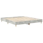 vidaXL Cadru de pat fără saltea Gri Beton 180x200cm Lemn prelucrat