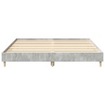 vidaXL Cadru de pat fără saltea Gri Beton 180x200cm Lemn prelucrat