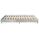 vidaXL Cadru de pat fără saltea Gri Beton 180x200cm Lemn prelucrat