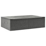 vidaXL Cutie de depozitare, antracit, 70x40x18 cm, material textil vidaXL Cutie de depozitare, antracit, 70x40x18 cm, material textil