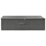 vidaXL Cutie de depozitare, antracit, 70x40x18 cm, material textil vidaXL Cutie de depozitare, antracit, 70x40x18 cm, material textil