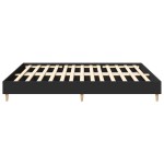 vidaXL Cadru de pat fără saltea Negru 160x200cm Lemn prelucrat