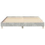 vidaXL Cadru de pat fără saltea Gri beton 160x200cm Lemn prelucrat