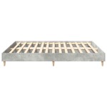 vidaXL Cadru de pat fără saltea Gri beton 160x200cm Lemn prelucrat