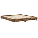 vidaXL Cadru de pat fără saltea Stejar afumat 160x200cm Lemn prelucrat vidaXL Cadru de pat fără saltea Stejar afumat 160x200cm Lemn prelucrat