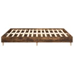vidaXL Cadru de pat fără saltea Stejar afumat 160x200cm Lemn prelucrat vidaXL Cadru de pat fără saltea Stejar afumat 160x200cm Lemn prelucrat