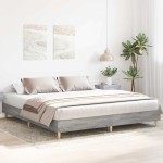 vidaXL Cadru de pat fără saltea Gri Sonoma 160x200cm lemn prelucrat