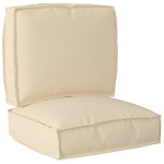 vidaXL Set de perne pentru palet 2 pcs Bej 50 x 50 x 12 cm vidaXL Set de perne pentru palet 2 pcs Bej 50 x 50 x 12 cm