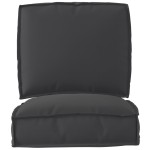 vidaXL Set de perne pentru paleți din 2 piese, negru, din țesătură Oxford vidaXL Set de perne pentru paleți din 2 piese, negru, din țesătură Oxford