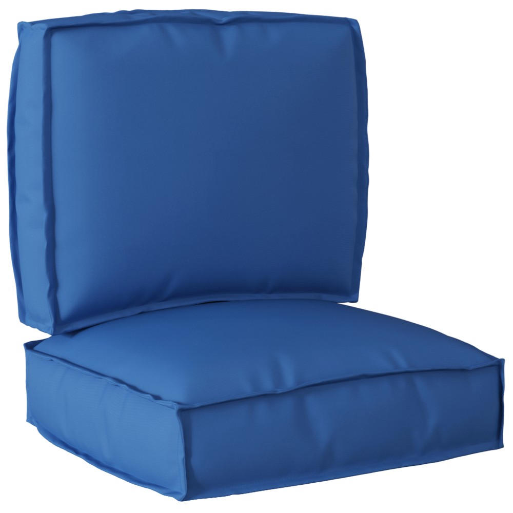 vidaXL Set de perne pentru palet 2 piese albastru regal din țesătură Oxford