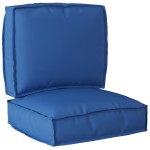 vidaXL Set de perne pentru palet 2 pcs Albastru regal 50 x 50 x 12 cm vidaXL Set de perne pentru palet 2 pcs Albastru regal 50 x 50 x 12 cm