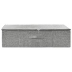vidaXL Cutie de depozitare, gri, 70x40x18 cm, material textil vidaXL Cutie de depozitare, gri, 70x40x18 cm, material textil
