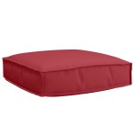 vidaXL Set de perne pentru palet 2 pcs bordo 60 x 60 x 12 cm vidaXL Set de perne pentru palet 2 pcs bordo 60 x 60 x 12 cm