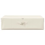 vidaXL Cutie de depozitare, crem, 70x40x18 cm, material textil vidaXL Cutie de depozitare, crem, 70x40x18 cm, material textil