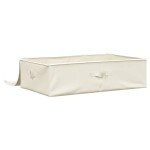 vidaXL Cutie de depozitare, crem, 70x40x18 cm, material textil vidaXL Cutie de depozitare, crem, 70x40x18 cm, material textil