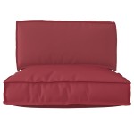 vidaXL Set de Perne pentru Paleți din 2 Piese Bordo din Bumbac Oxford