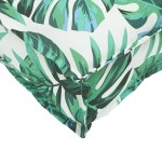 vidaXL Set de 2 Perne pentru Palet cu Model de Frunze din Fabrică Oxford