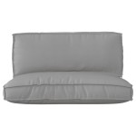 vidaXL Set de perne pentru palet 2 pcs Gri 120 x 80 x 12 cm vidaXL Set de perne pentru palet 2 pcs Gri 120 x 80 x 12 cm