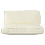 vidaXL Set perne pentru palet 2 piese crem din țesătură Oxford vidaXL Set perne pentru palet 2 piese crem din țesătură Oxford