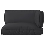 vidaXL Set de perne pentru paleți din 3 piese – Negru, material Oxford vidaXL Set de perne pentru paleți din 3 piese – Negru, material Oxford