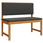 Set de bănci pentru grădină vidaXL cu perne - 5 piese din lemn masiv de acacia Set de bănci pentru grădină vidaXL cu perne - 5 piese din lemn masiv de acacia