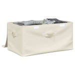 vidaXL Cutii de depozitare 2 buc. crem 43x34x23 cm material textil vidaXL Cutii de depozitare 2 buc. crem 43x34x23 cm material textil