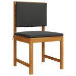 Set de dining pentru grădină vidaXL, 3 piese, din lemn masiv de acacia