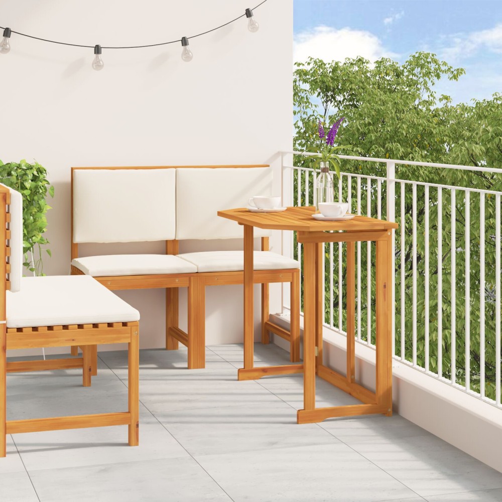 Set de dining pentru grădină 4 piese din lemn de acacia