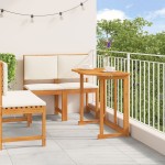 Set de dining pentru grădină 4 piese din lemn de acacia Set de dining pentru grădină 4 piese din lemn de acacia