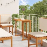 vidaXL Set mobilier de grădină cu perne, 6 piese, lemn masiv de acacia