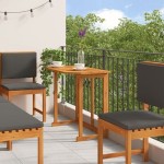 vidaXL Set mobilier de grădină cu perne, 6 piese, lemn masiv de acacia