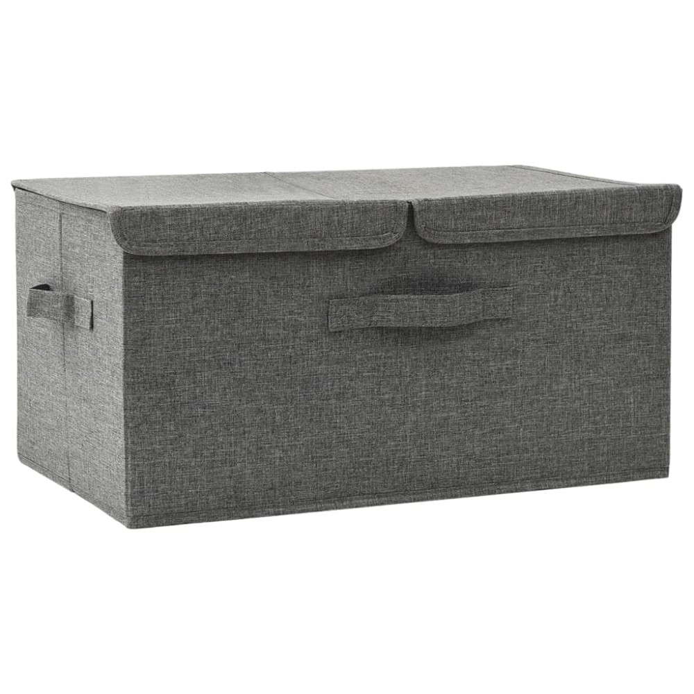 vidaXL Cutie de depozitare, antracit, 50x30x25 cm, material textil