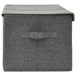 vidaXL Cutie de depozitare, antracit, 50x30x25 cm, material textil vidaXL Cutie de depozitare, antracit, 50x30x25 cm, material textil
