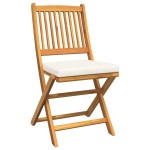 vidaXL Scaun pliant 4 pcs Alb 49 x 57.5 x 92cm Lemn masiv de acacia vidaXL Scaun pliant 4 pcs Alb 49 x 57.5 x 92cm Lemn masiv de acacia