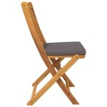 vidaXL Scaun pliant 4 pcs Gri 49 x 57.5 x 92cm Lemn masiv de acacia vidaXL Scaun pliant 4 pcs Gri 49 x 57.5 x 92cm Lemn masiv de acacia