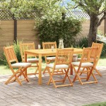 vidaXL Scaun pliant 6 pcs Alb 49 x 57.5 x 92cm Lemn masiv de acacia vidaXL Scaun pliant 6 pcs Alb 49 x 57.5 x 92cm Lemn masiv de acacia