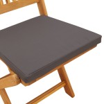vidaXL Scaun pliant 6 pcs Gri 49 x 57.5 x 92cm Lemn masiv de acacia vidaXL Scaun pliant 6 pcs Gri 49 x 57.5 x 92cm Lemn masiv de acacia