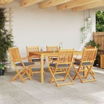 vidaXL Scaun pliant 6 pcs Gri 49 x 57.5 x 92cm Lemn masiv de acacia vidaXL Scaun pliant 6 pcs Gri 49 x 57.5 x 92cm Lemn masiv de acacia