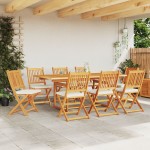 vidaXL Scaun pliant 8 pcs Alb 49 x 57.5 x 92cm Lemn masiv de acacia vidaXL Scaun pliant 8 pcs Alb 49 x 57.5 x 92cm Lemn masiv de acacia