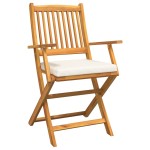 vidaXL Scaun pliant 8 pcs Alb 49 x 57.5 x 92cm Lemn masiv de acacia vidaXL Scaun pliant 8 pcs Alb 49 x 57.5 x 92cm Lemn masiv de acacia