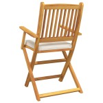 vidaXL Scaun pliant 8 pcs Alb 49 x 57.5 x 92cm Lemn masiv de acacia vidaXL Scaun pliant 8 pcs Alb 49 x 57.5 x 92cm Lemn masiv de acacia