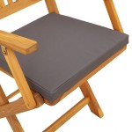 vidaXL Scaun pliant 8 pcs Gri 49 x 57.5 x 92cm Lemn masiv de acacia vidaXL Scaun pliant 8 pcs Gri 49 x 57.5 x 92cm Lemn masiv de acacia