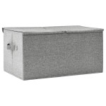 vidaXL Cutie de depozitare, gri, 50x30x25 cm, material textil vidaXL Cutie de depozitare, gri, 50x30x25 cm, material textil