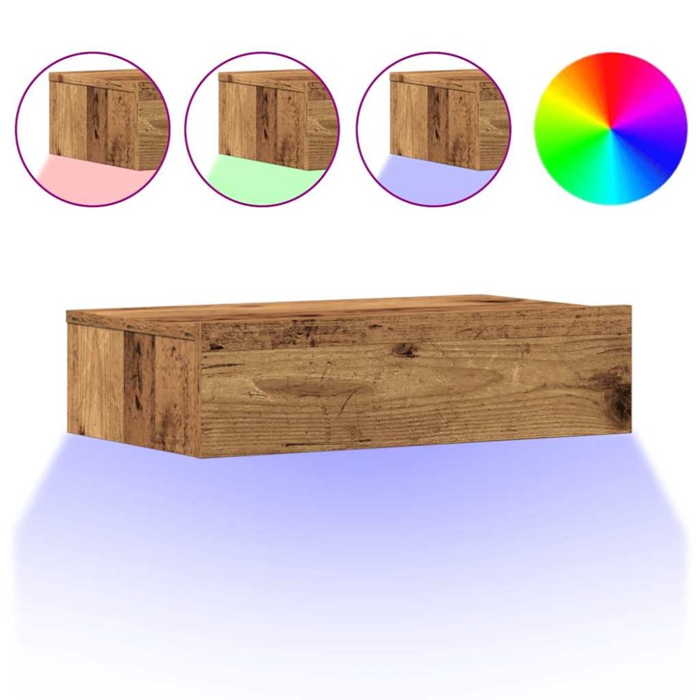 vidaXL Noptiera Lemn Vechi 60x35 cm Lemn prelucrat